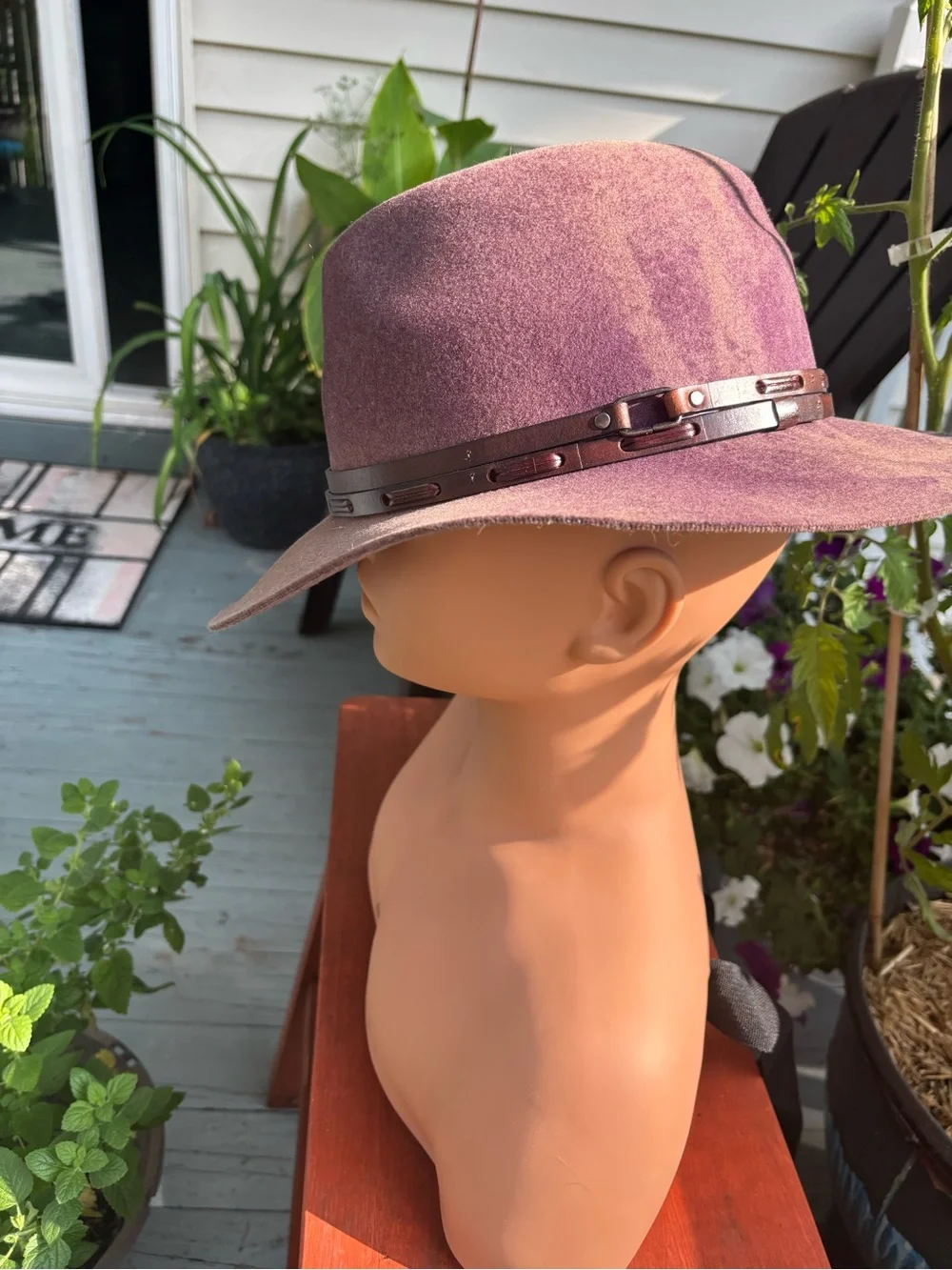 Goorin Bros Brown Wool Fedora with Black Leather Band